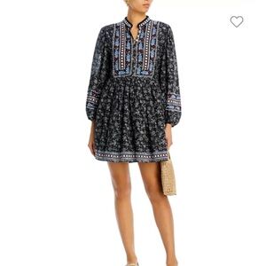 Sea New York Everly Embroidered Long Sleeve Dress